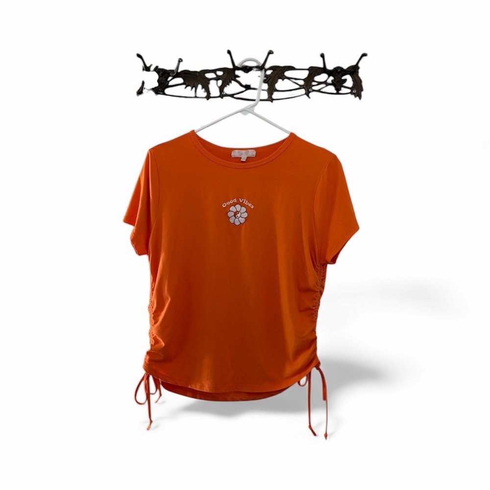 Bundle 3 for $50 |‎ Y2K inspired good vibes ruched side tie top